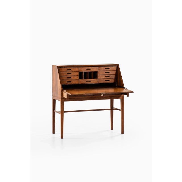 Danish Rosewood Secretaire by Kai Winding for P. Jeppesen, 1950s For Sale - Image 11 of 14