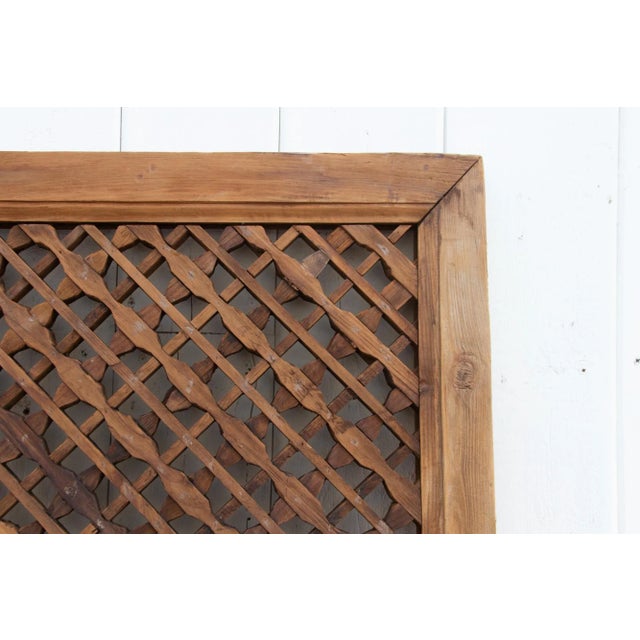 Wood Antique Cedar Wood See-Through Wall Art For Sale - Image 7 of 9