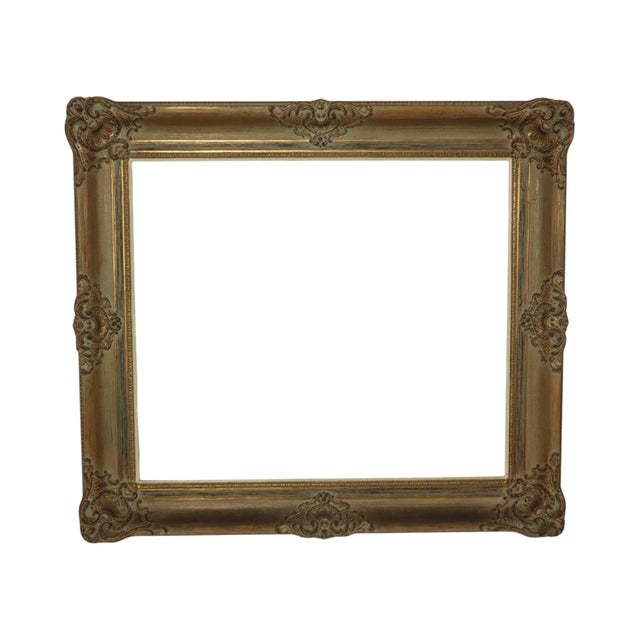 Large Baroque-Style Gilt Wooden Frame For Sale - Image 17 of 17