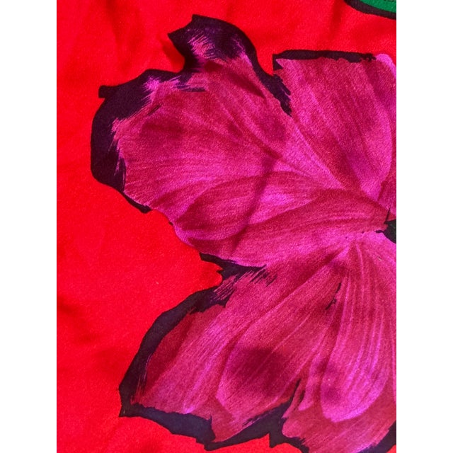 Christian Dior Long Red Silk Scarf For Sale - Image 10 of 11