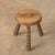 French 1950s Short French Wood Tripod Stool For Sale - Image 3 of 8