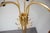 1980s Italian Brass Coat Rack with Black Wooden Finials, 1980 For Sale - Image 5 of 12