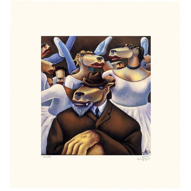 Markus Pierson "Art History Coyote Portraits of Degas and Van Gogh" 2 Serigraphs For Sale - Image 4 of 6