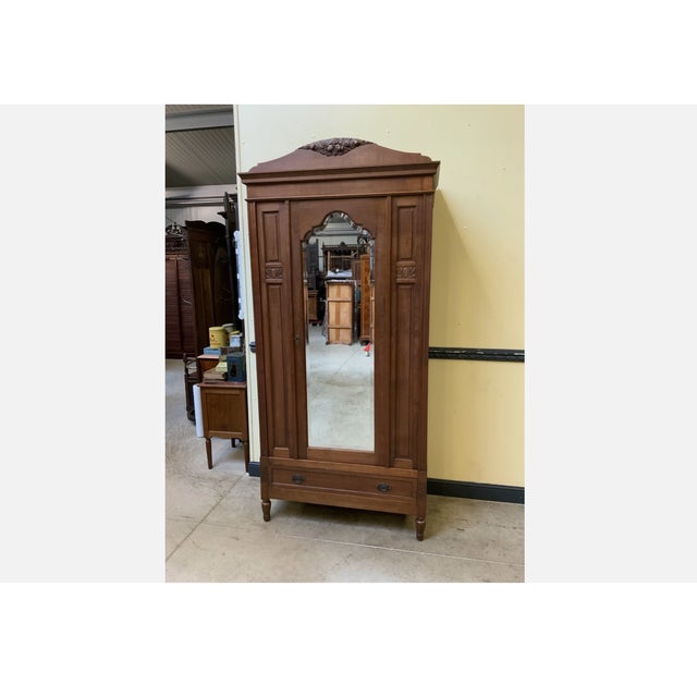 Vintage Art Deco Wardrobe, 1925 For Sale - Image 9 of 9