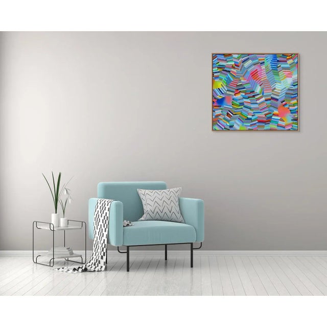 Acrylic on canvas - unframed Martina Nehrling is an American abstract artist whose dynamic and richly textured paintings...