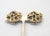 Trifari Vintage Jonathan Bailey for Crown Trifari Round Brutalist Goldtone Clip Earrings, 1970 - 2 Pieces For Sale - Image 4 of 7