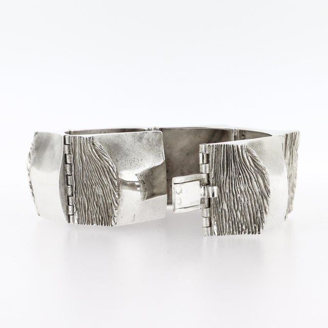 Finnish Modernist Matti Hyvärinen for Sirokoro Sterling Silver Link Bracelet For Sale - Image 14 of 18