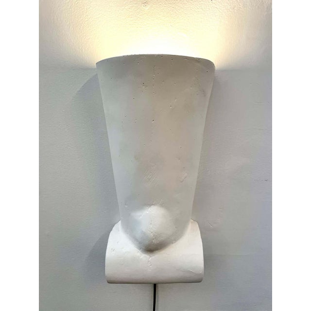 Plaster sconce best sale