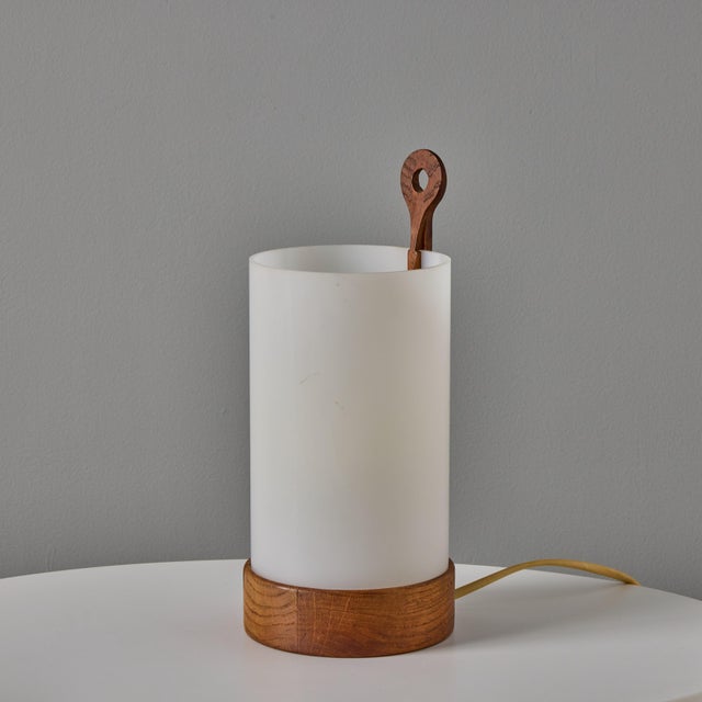 1950s 1950s Teak and Perspex Wall or Table Lamp by Uno and Östen Kristiansson for Luxus For Sale - Image 5 of 15