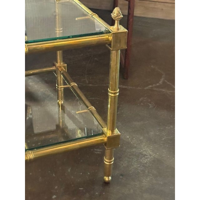 Early 21st Century Italian Brass Coffee Table For Sale - Image 5 of 6