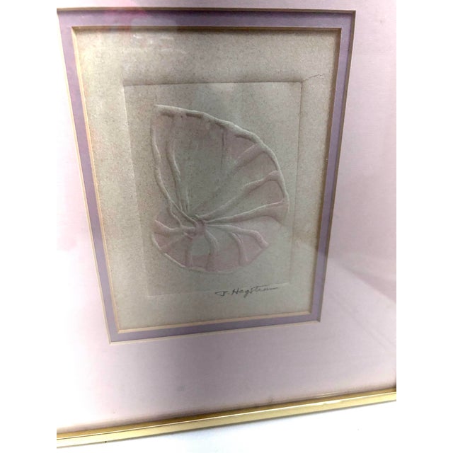 Drawing/Sketching Materials Patricia P. Hagstrom Vintage Embossed Silkscreen Prints of Ocean Seashells - Set of 2 For Sale - Image 7 of 10