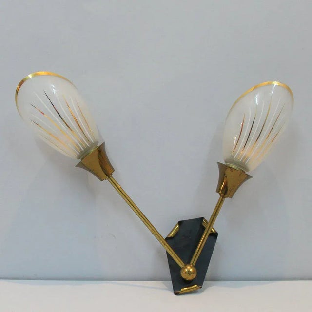 Vintage French Wall Light, 1960s For Sale - Image 4 of 4