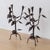 Metal 1930s Pair of French Iron Leaf Candlesticks For Sale - Image 7 of 14
