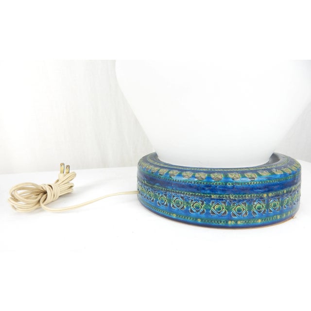 Rimini Blu Bitossi Mid-Century Lamps, Pair For Sale - Image 11 of 12