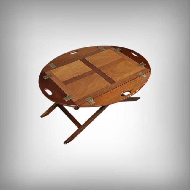 Mahogany Folding Butler Table, 1940, in Restored conditions. Designed 1920 to 1949