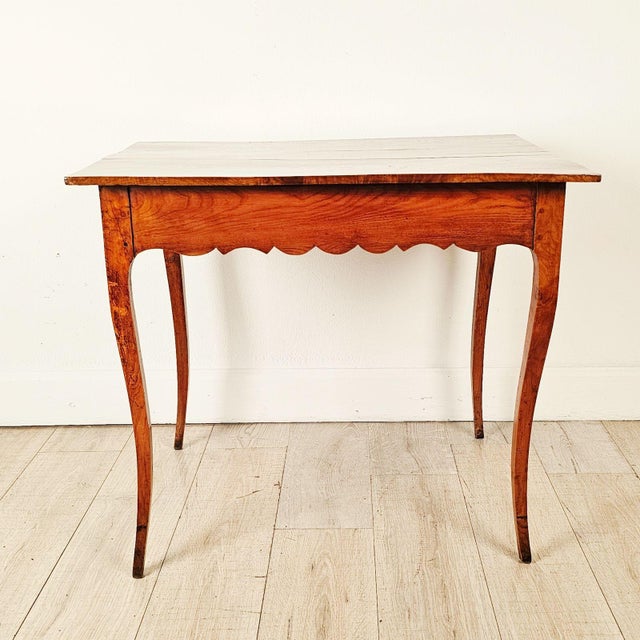 Wood 18th Century Louis XV Cherry Side Table With Drawer For Sale - Image 7 of 9