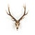 The Deer Skull Wall Decor from Zentique is a polyresin deer skull with antlers in an alternate finish. Measures 45.5"H x...