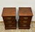 Antique English Mahogany Nightstands - A Pair For Sale - Image 4 of 8