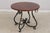 Traditional Round Cherry Top Wrought Iron Base Dining or Center Table For Sale - Image 3 of 14