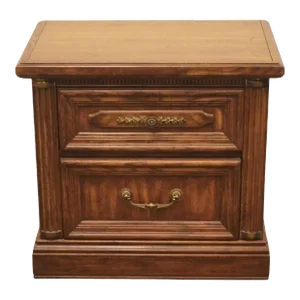 Lane Furniture Italian Mediterranean Tuscan Style 27" Two Drawer Nightstand 624-8