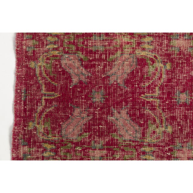 Colorful Antique Handknotted Carpet For Sale - Image 9 of 10