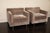 Ralph Pucci 2008 Attributed to Ralph Pucci India Mahdavi Oliver Armchairs in Silver Silk For Sale - Image 4 of 5