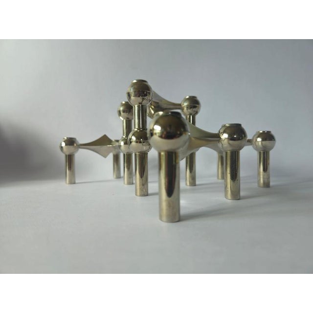Sculptural Stackable Candleholders by Stoffi & Nagel for BMF Nagel, 1970, Set of 4 For Sale - Image 13 of 15