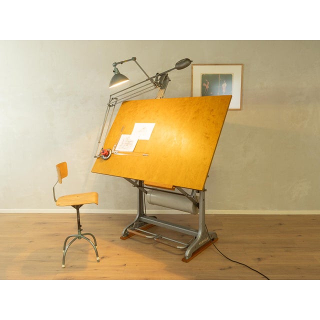 Brown Drawing Table from Nestler, 1950s For Sale - Image 8 of 17