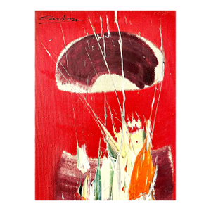 Norman Carton, American Vivid Abstract Expressionist Art Oil Painting Norman Carton, Wpa Artist