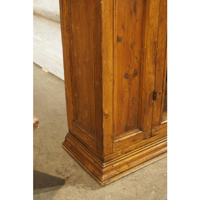 A Circa 1800 Tuscan Pine Bookcase With Wire Panels For Sale - Image 15 of 18
