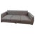 Large Square Arm Sofa in Soft Grey Check Fabric by George Smith For Sale - Image 3 of 7