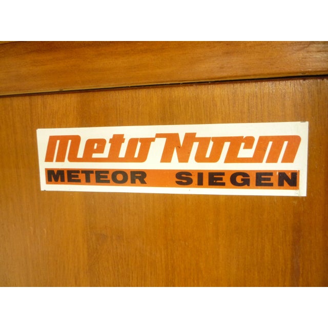 Mid-Century Walnut Office Desk, 1950s For Sale - Image 17 of 18