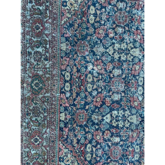 Antique Distressed Farahan Rug, 1890s For Sale - Image 3 of 18