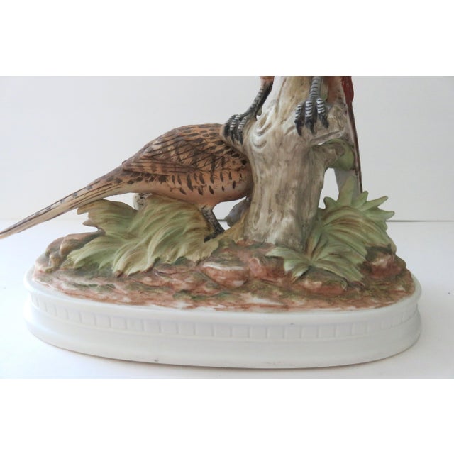 Ring-Necked Pheasant Family C-7251 Limited Edition Napcoware Japan Vintage 1950s-60s For Sale - Image 9 of 11