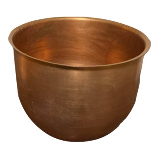 Large Vintage Copper Bowl/Vessel For Sale