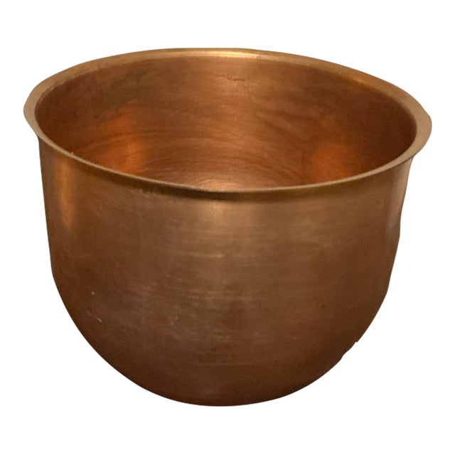Large Vintage Copper Bowl/Vessel For Sale