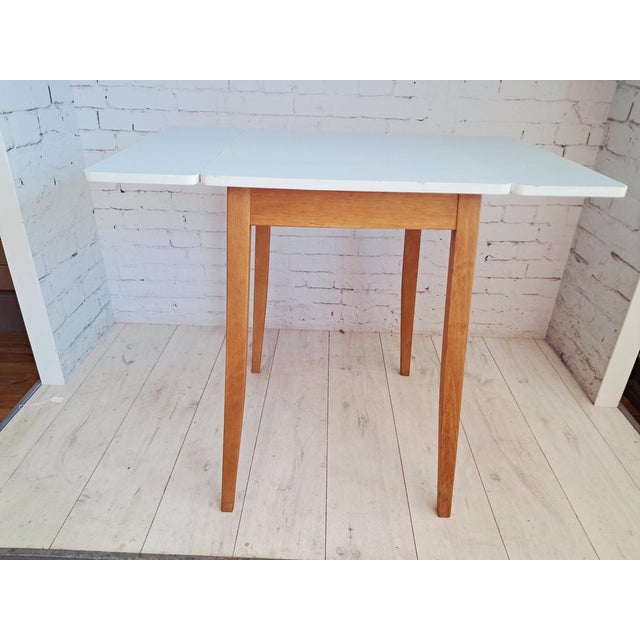 Mid-Century Formica Drop Leaf Dining Table, 1960 For Sale - Image 12 of 17
