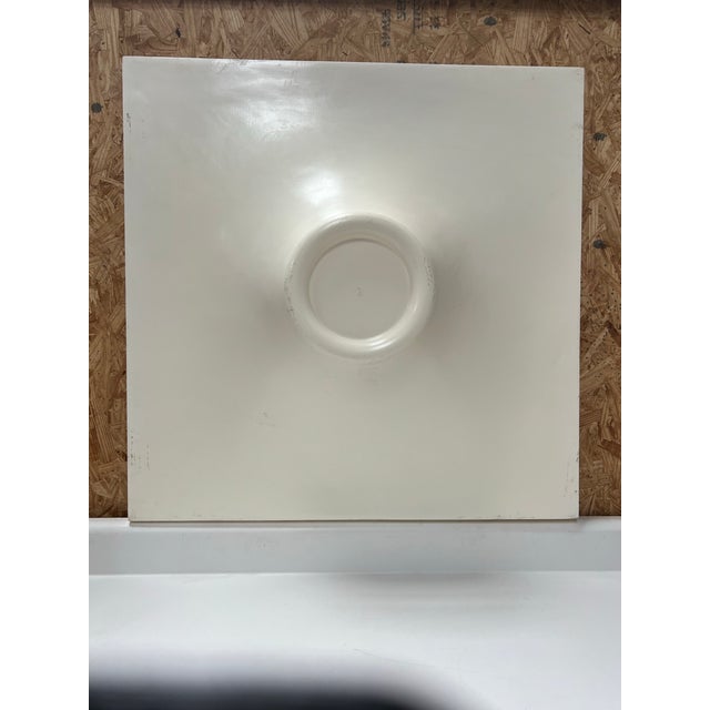 Mid-Century Fiberglass Molded Ceiling Tiles White Prague For Sale - Image 4 of 6