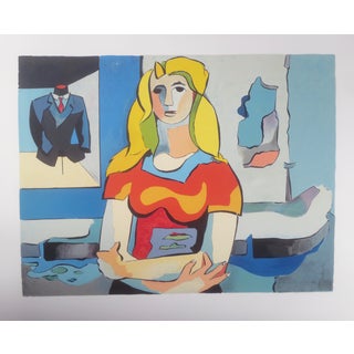 Jean Helion, Les Passersby, 1986, Lithograph For Sale