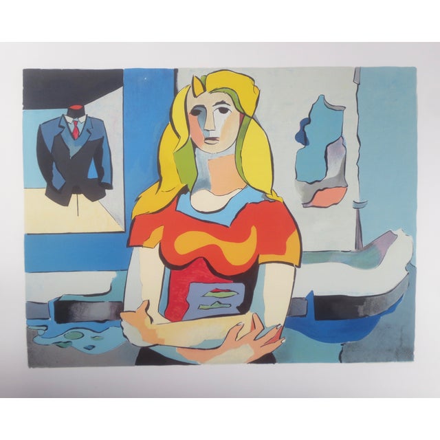 Jean Helion, Les Passersby, 1986, Lithograph For Sale