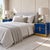 Sapphire Blue Glass and Polished Brass Bedside Cabinets from Justfurnituress SRL, Set of 2 For Sale - Image 9 of 11