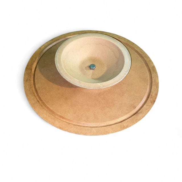 Vintage Mid Century Modern Ceramic Lazy Susan Serving Platter Pottery California Signed - 4 pcs For Sale - Image 11 of 12