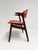 Red Colored Leather Cowhorn Chair, 1970s For Sale - Image 11 of 16