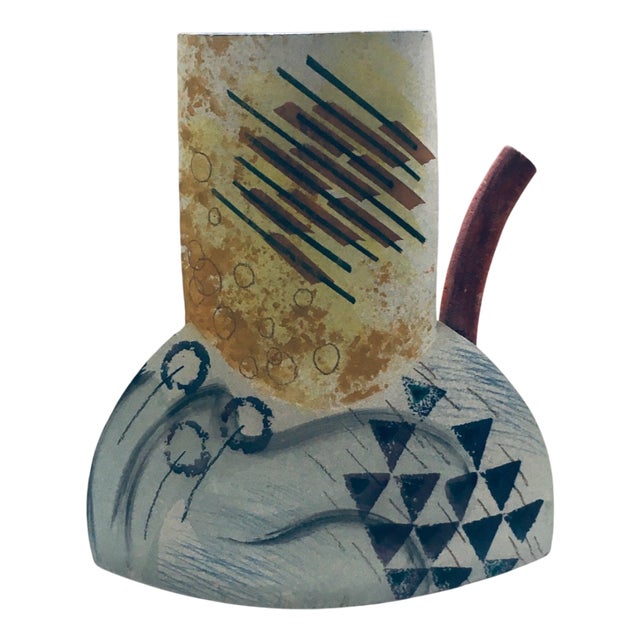 Postmodern Art Ceramic Decanter Vase from Tl, 1980s For Sale