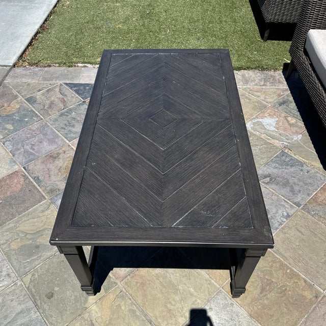 Frontgate All-Weather Metal Coffee Table | Chairish
