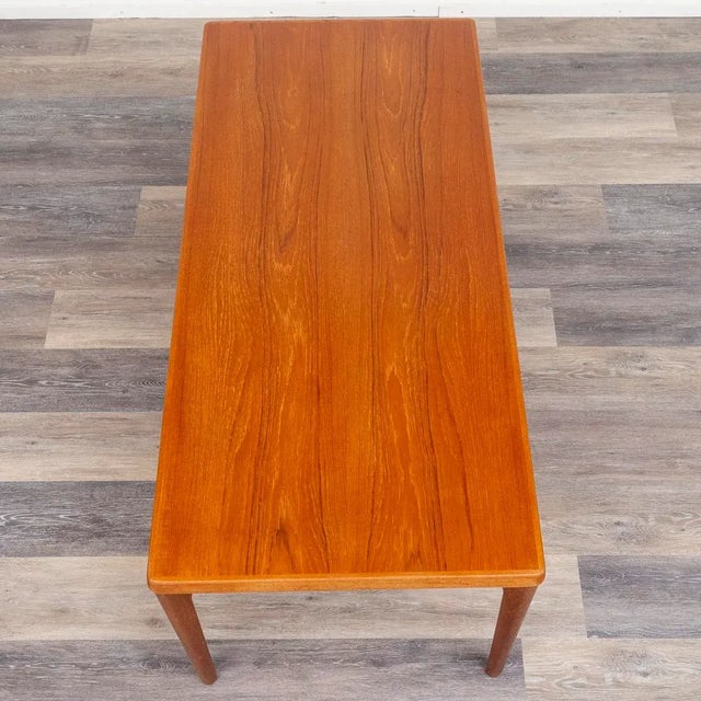 Wood Vintage Teak Coffee Table by Henning Kjærnulf for Vejle Mobelfabrik, 1960s For Sale - Image 7 of 13