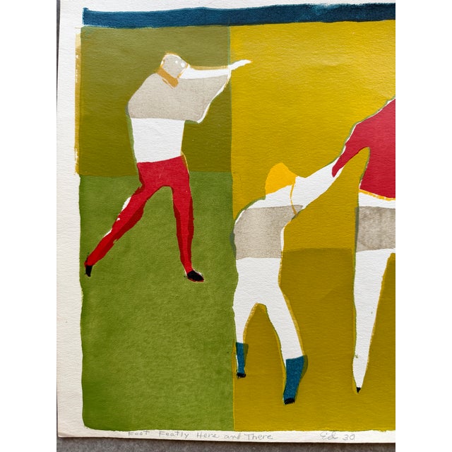 1963 Belle Osipow Signed Serigraph "Foot Featly Here and There" Immaculate Heart College Sister Magdalen Mary Pop Art For Sale - Image 10 of 13