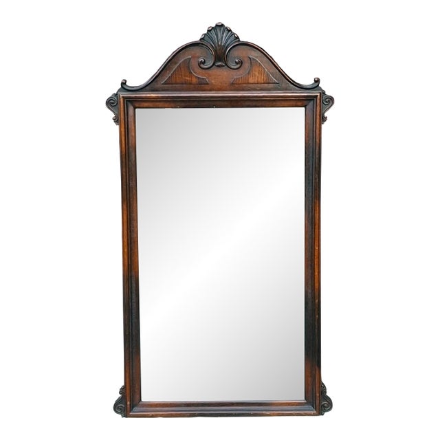 1920s Elite Furniture Co. Neoclassical Mahogany Wall Mirror For Sale