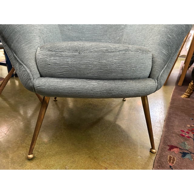 Pair of Italian Modern Lounge Chairs in the Manner of Gio Ponti, Circa 1960s For Sale In Houston - Image 6 of 12