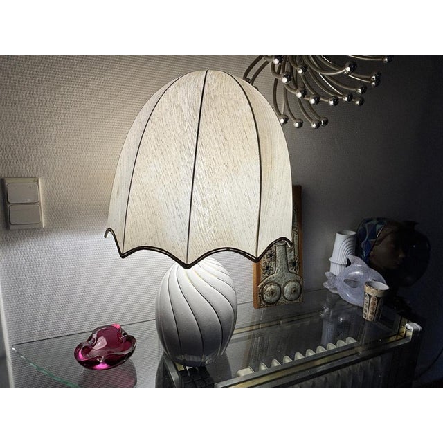 Italian Ceramic Table Lamp attributed to Tommaso Barbi, 1970s For Sale - Image 14 of 15